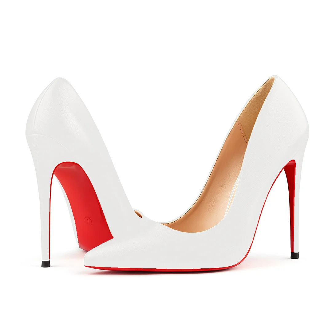 120mm Women's Red Bottom High Heels Party Wedding Matte Pumps-MERUMOTE