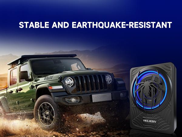 Product Introduction of VIKEJIEBIV 1200W Subwoofer. Slim Underseat Car Subwoofer and Amp Package with Ambient Light. Individual Control for Low Pass/Gain/Boost Bass. Loud Stereo Sound. Deep Bass Perfect for Truck/SUV/Jeep/MPV 6