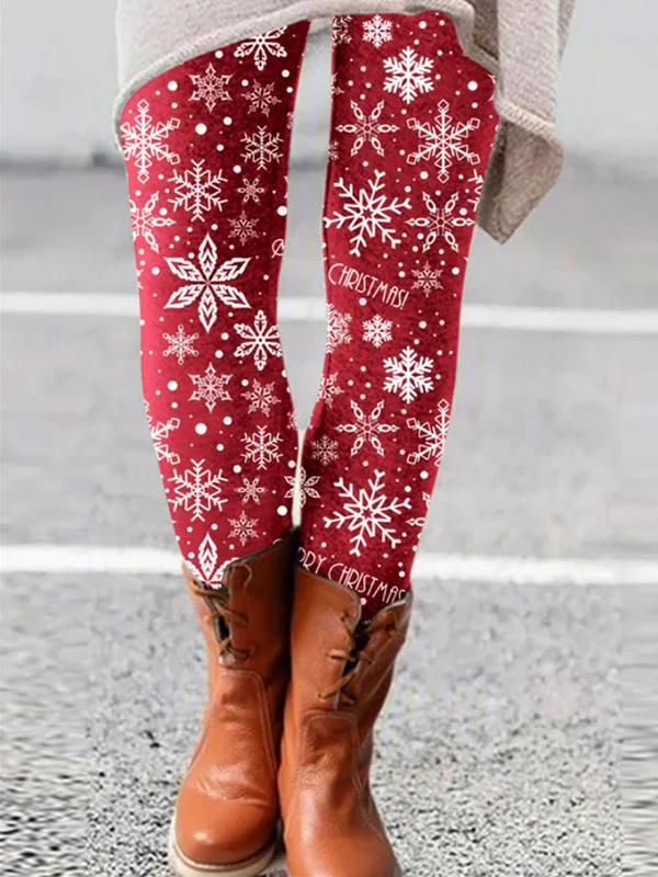 Christmas Print Leggings