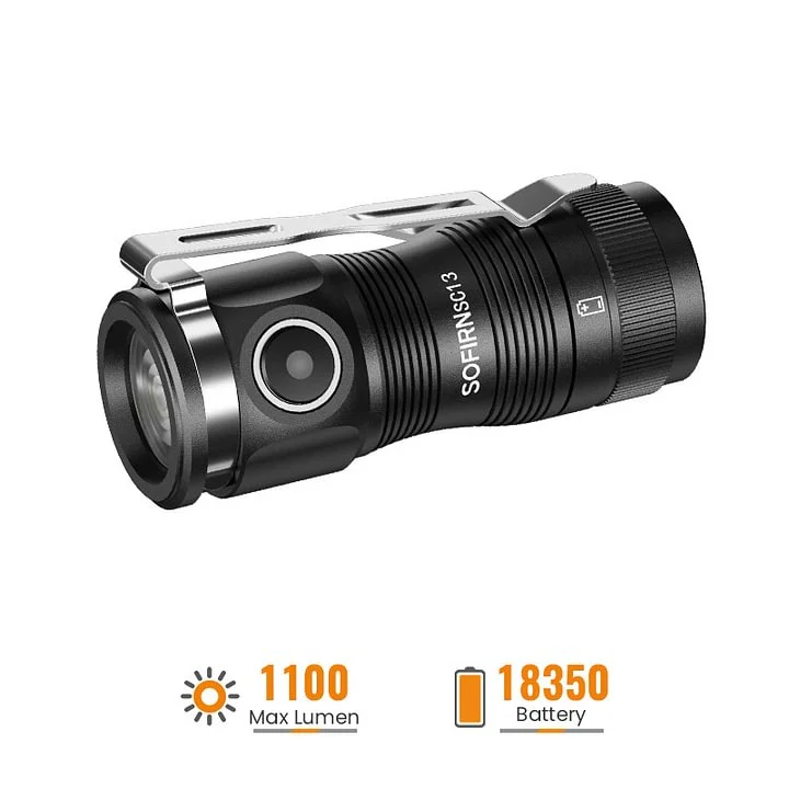 【Ship from USA】SOFIRN Mini SC13 Flashlight USB C Rechargeable Bright Flashlight