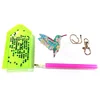 Diamond Painting-DIY 4pcs Hummingbird Keychain