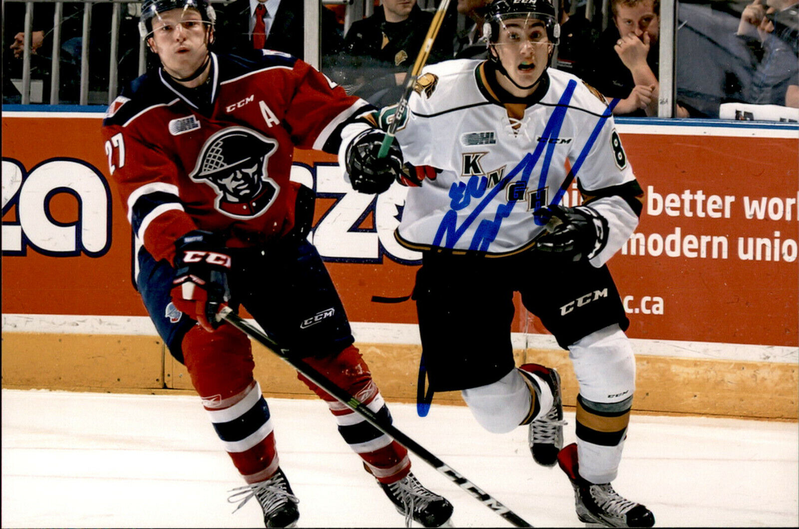 Alex Formenton SIGNED 4X6 Photo Poster painting LONDON KNIGHTS / OTTAWA SENATORS