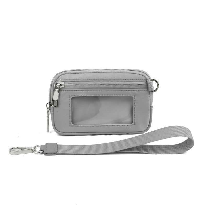 In Stock Hot Lulu Same Transparent PVC Card Bag Wrist Bag Portable Bank Card Change Purse