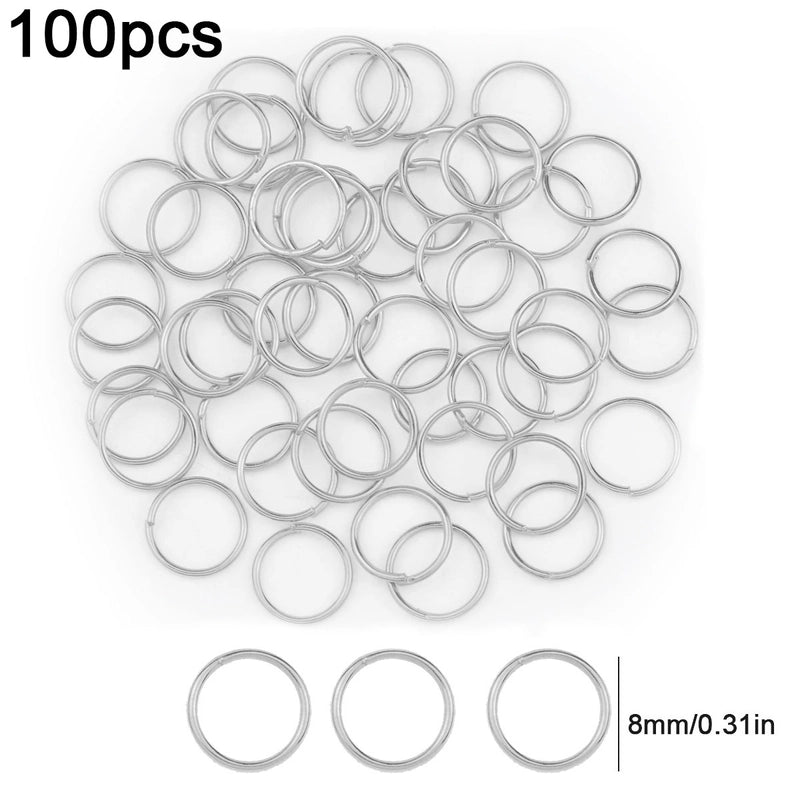 1 Set Diameter 3mm Diameter 4mm Diameter 5mm Alloy Solid Color Open Jump Rings Jewelry Accessories