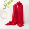 Plain Colors 100% Wool Soft Cashmere Shawl Scarf
