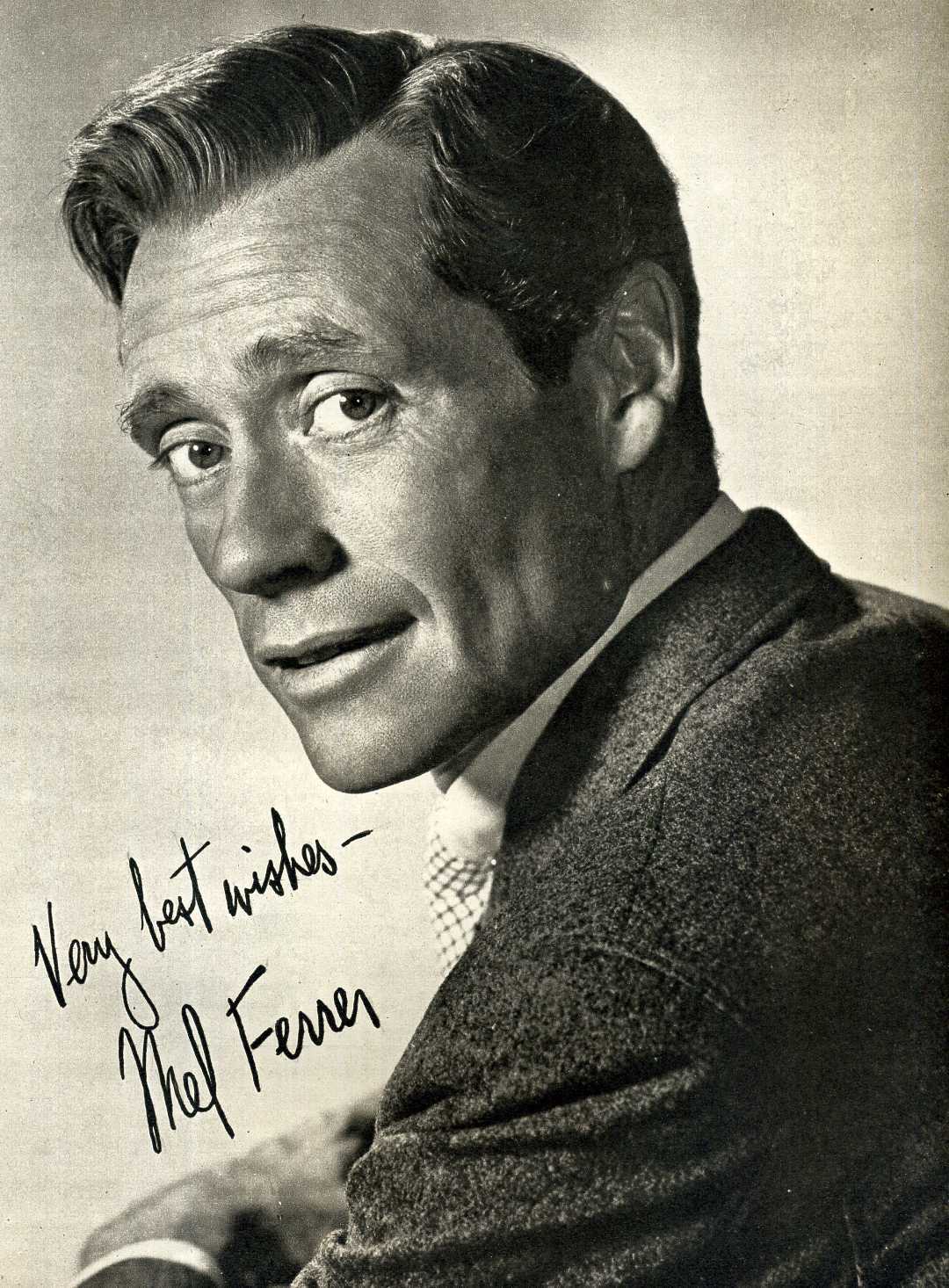 MEL FERRER Signed Photo Poster paintinggraph - Film Star Actor - preprint