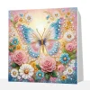 (Pre-Framed)Flower Love-Special Shape Diamond Painting Kit(25x25cm)
