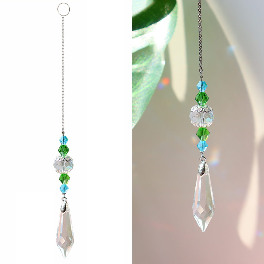 

Faceted Crystal Prism Pendant - Art Crystal Suncatcher, 501 Original