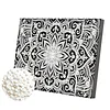 uk.everydayedeals DIY Pearl Painting With Frame - Handmade Self-Adhesive Pearls - Mandala(20*30cm)