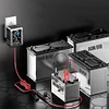 6V/12V Smart Car Motorcycle Battery Maintainer Trickle Battery Charger(Black EU)