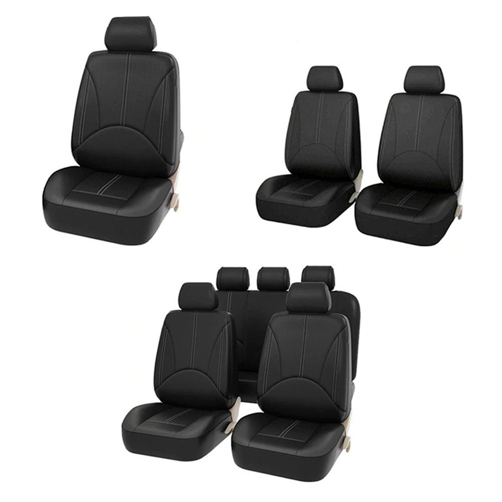 

Universal PU Leather Car Seat Covers Set Seat Protector Interior Styling, Five-seater suit for the whole car, 501 Original