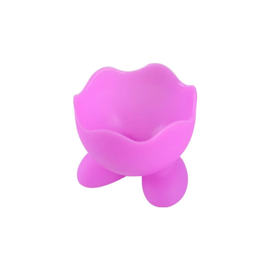 1pc Empty Silicone Egg Holder Cute Cartoon Shaped Non-toxic Anti-fragile Portable Cosmetic Puff Sponge Storage Cup Soft