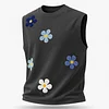 Men's Casual Surf-Style Tank Top With Floral Embroidery by Inlyline