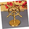 Brass rudder ornaments, rotatable navigator, decompression time, rotating handle, pure copper money transfer, creative small gift