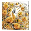 Framed Diamond Painting - Special Shaped - Peacock (25x25cm)