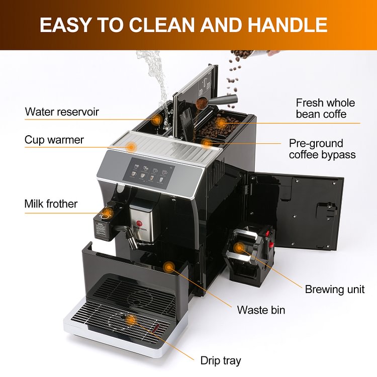 Mcilpoog WS203 Superautomatic Coffee Machine With Smart Touch Screen