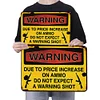 Due To Price Increase On Ammo - Warning Vintage Metal Signs(12*16Inch) - Warning