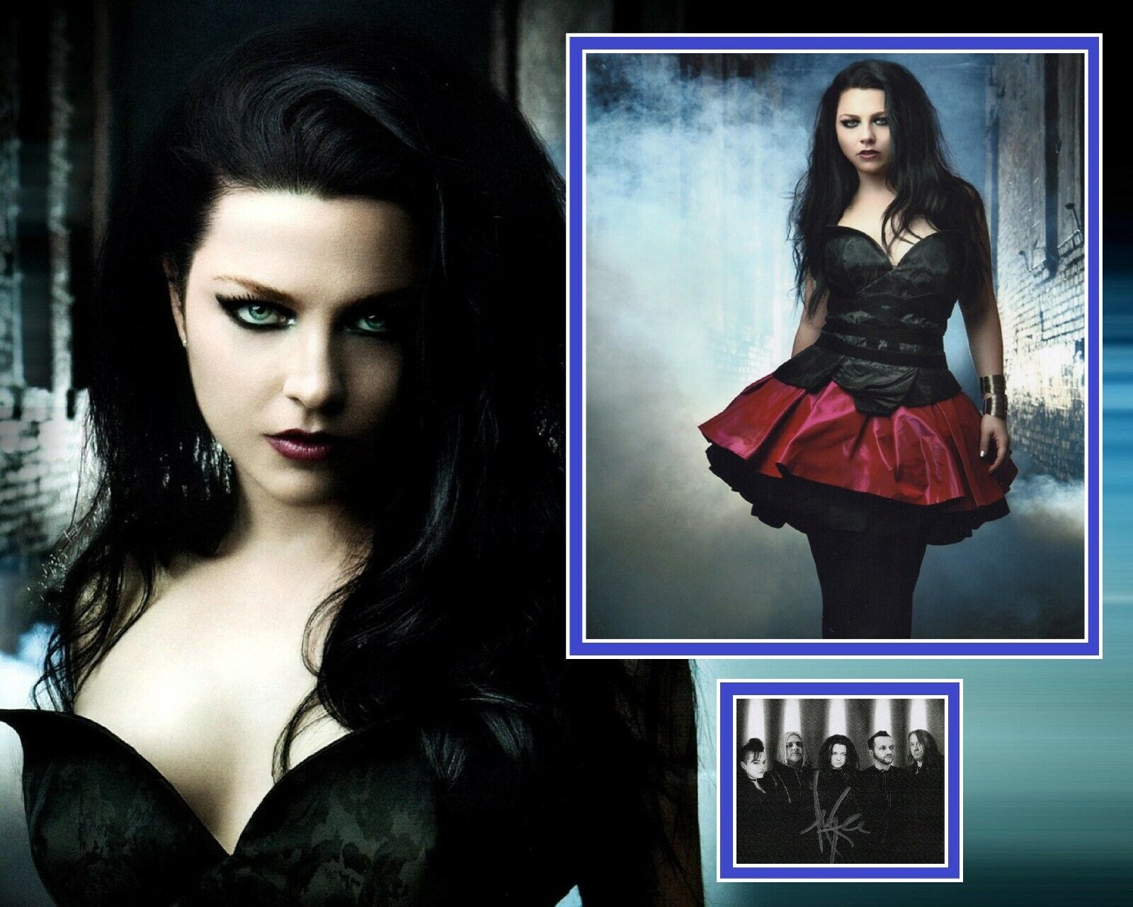 AMY LEE SIGNED SEXY EVANESCENCE Photo Poster painting MOUNT UACC REG 242 (2)