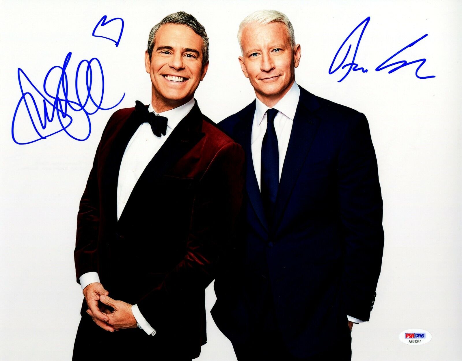 Andy Cohen Anderson Cooper Signed Autograph 11x14 Photo Poster painting PSA COA CNN Bravo WWHL