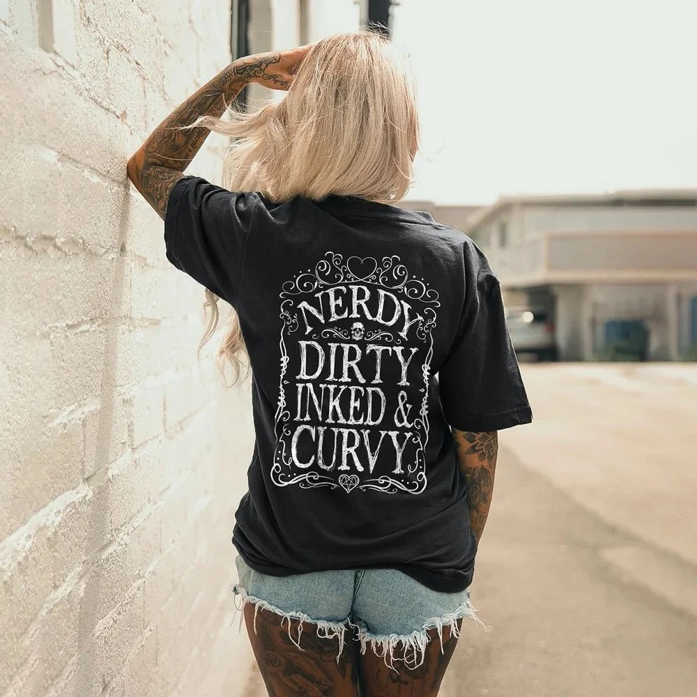 Nerdy Dirty Inked&Curvy T-shirt