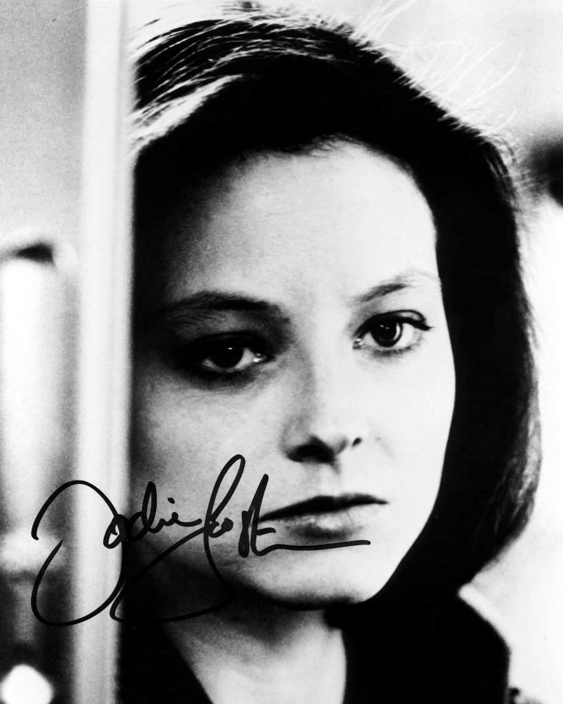 Jodie Foster Silence Lambs SIGNED AUTOGRAPHED 10 X 8