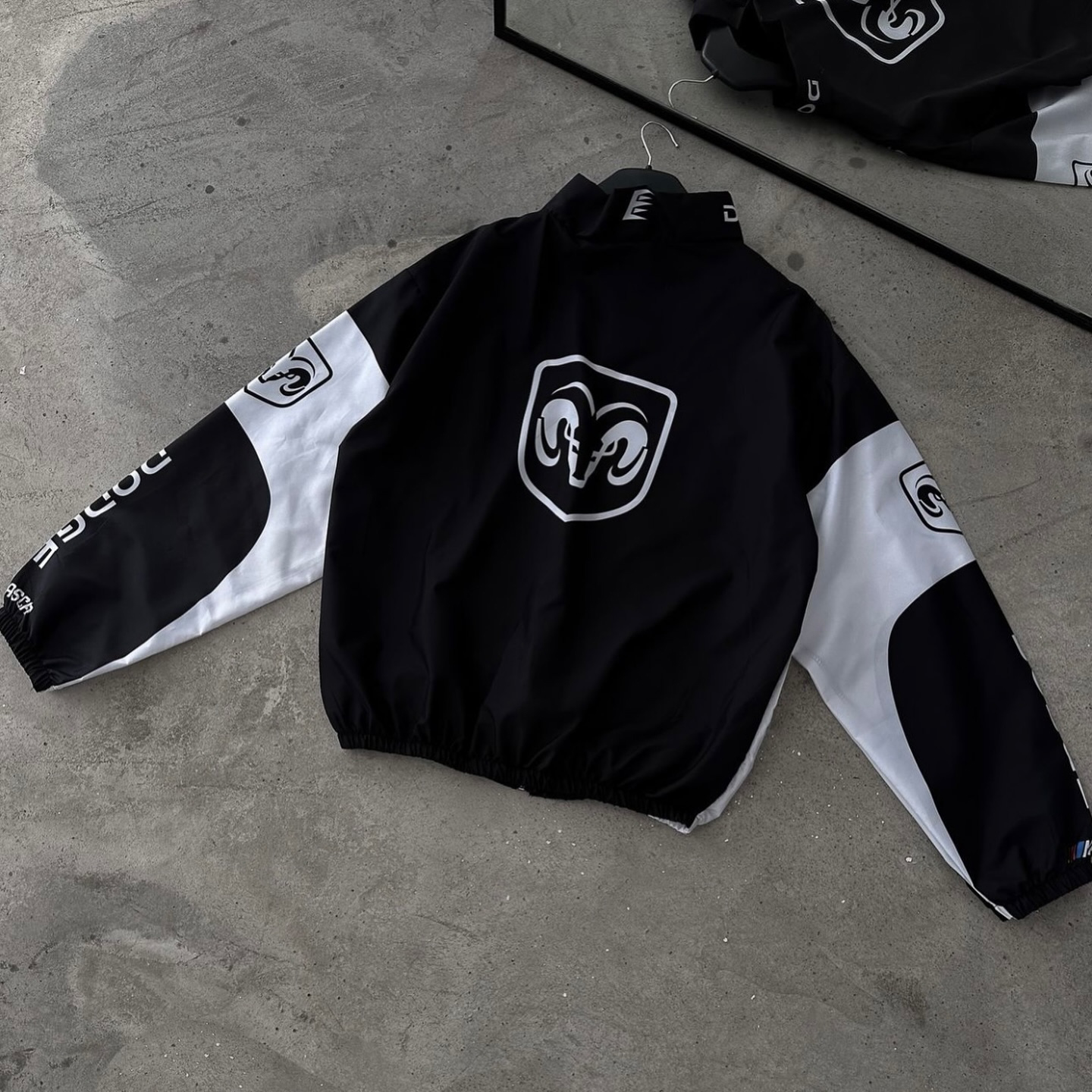 Unisex Classic Team Logo Retro Racing Jacket