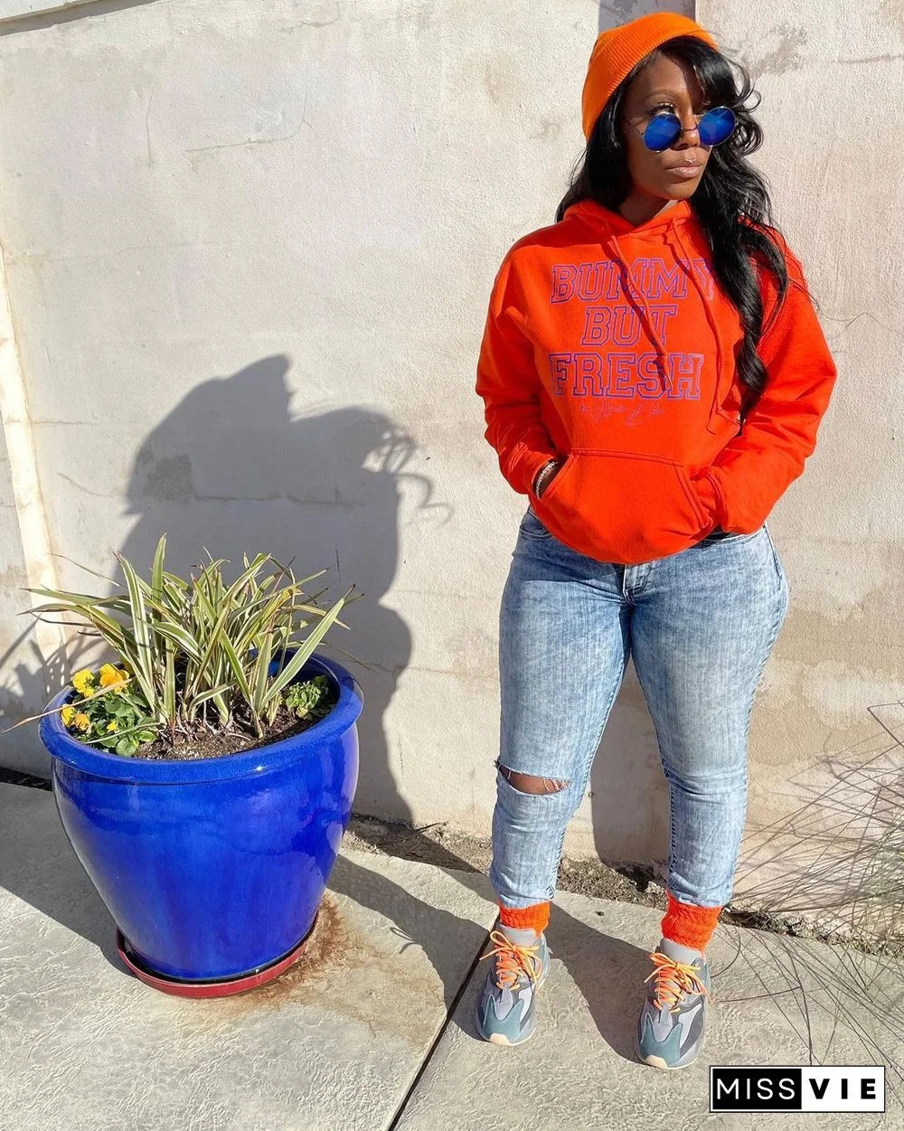 Letter Print Streetwear Pullovers Oversized Sweatshirt