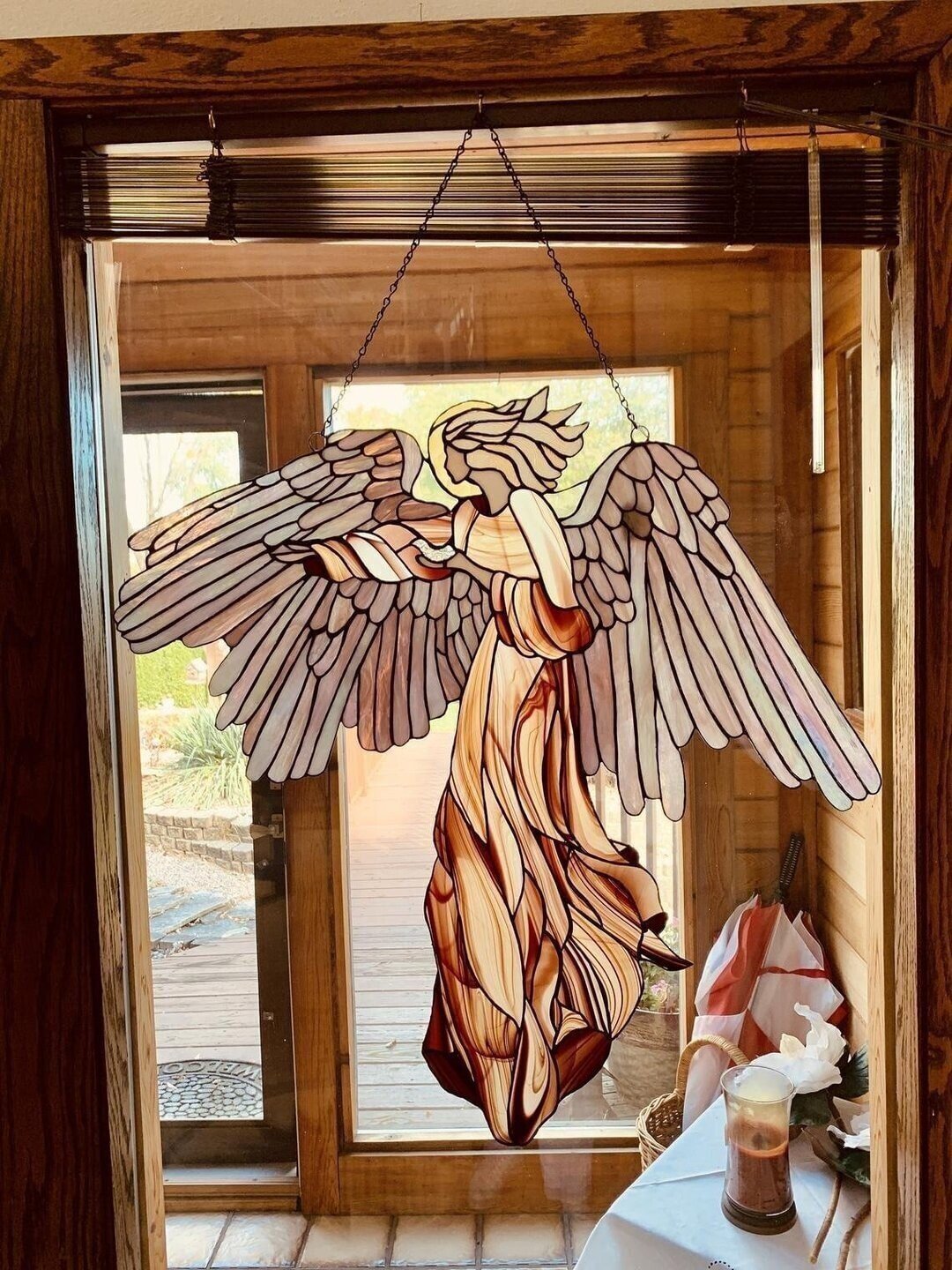 🎁New Year Promotion 49% OFF🎁Guardian Angel Glass Window Hangings