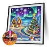 Christmas House - Diamond Painting - Partial Special Shaped Drill(Canvas|30*30cm)