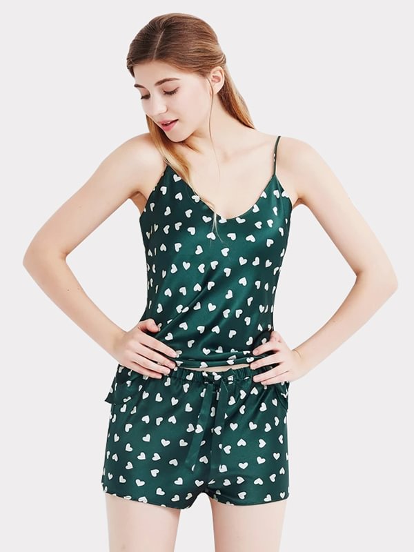 19 Momme Women's Cute Silk Camisole Set