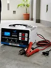 12V 24V Car Battery Charger LED Display Battery Maintainer Desulfator with Cable Clamps Overcharge Protection for Vehicle Motorcycle Boat Lead-acid Batteries