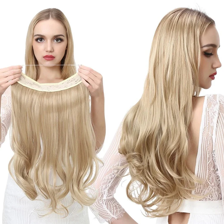 Wave Halo Clip in Hair Extensions Wigs