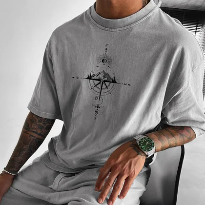 Sun Moon Star Ocean Oversize Tee Lixishop 