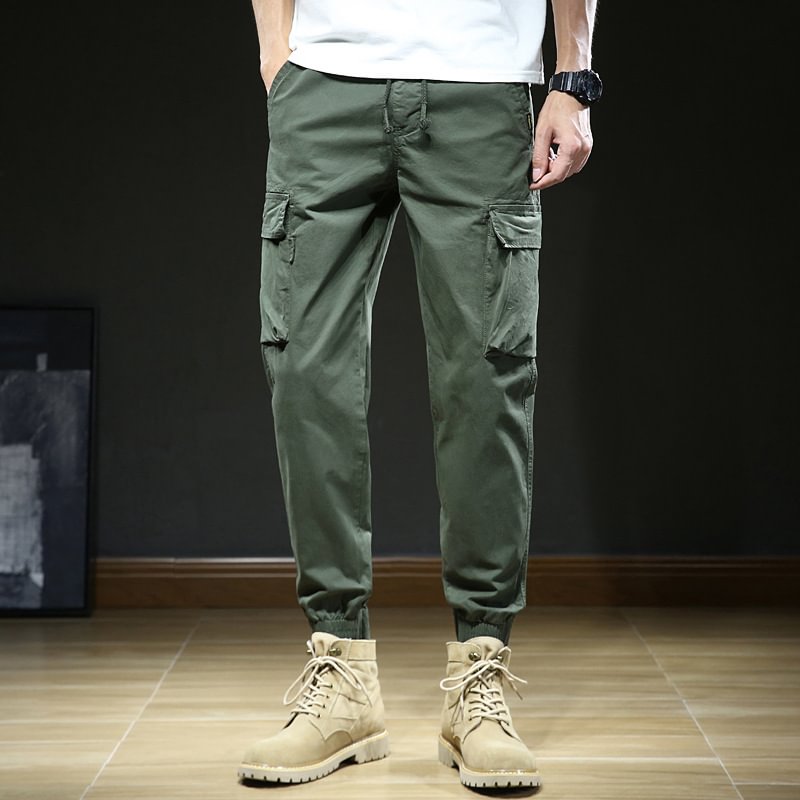 Men's Overalls Loose Multi-bag Casual Trousers Outdoor Tactical Pants Cargo