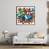 Super Mario-11CT Stamped Cross Stitch 45*45cm