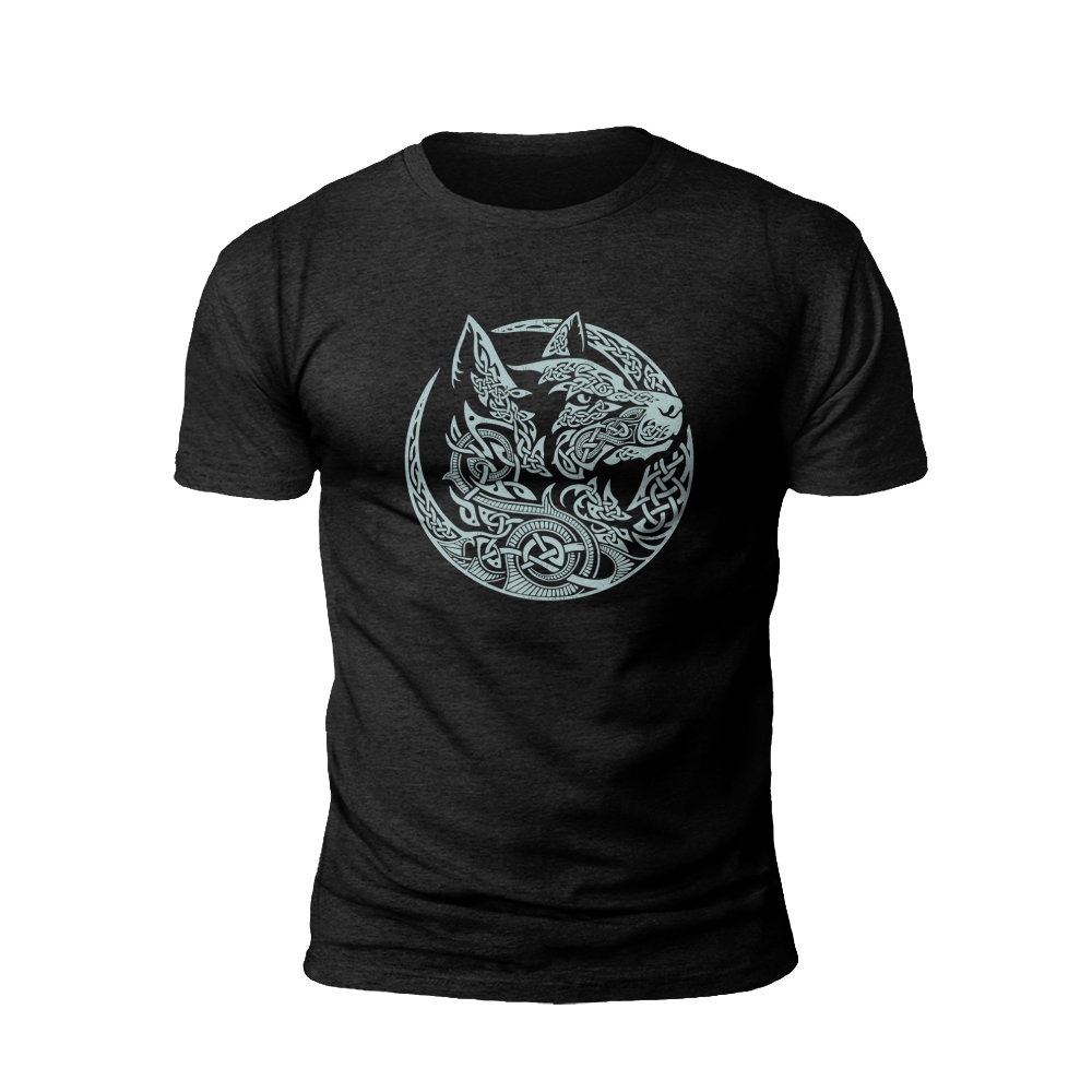 Norse Wolf Moon: Howling at the Night T-shirt