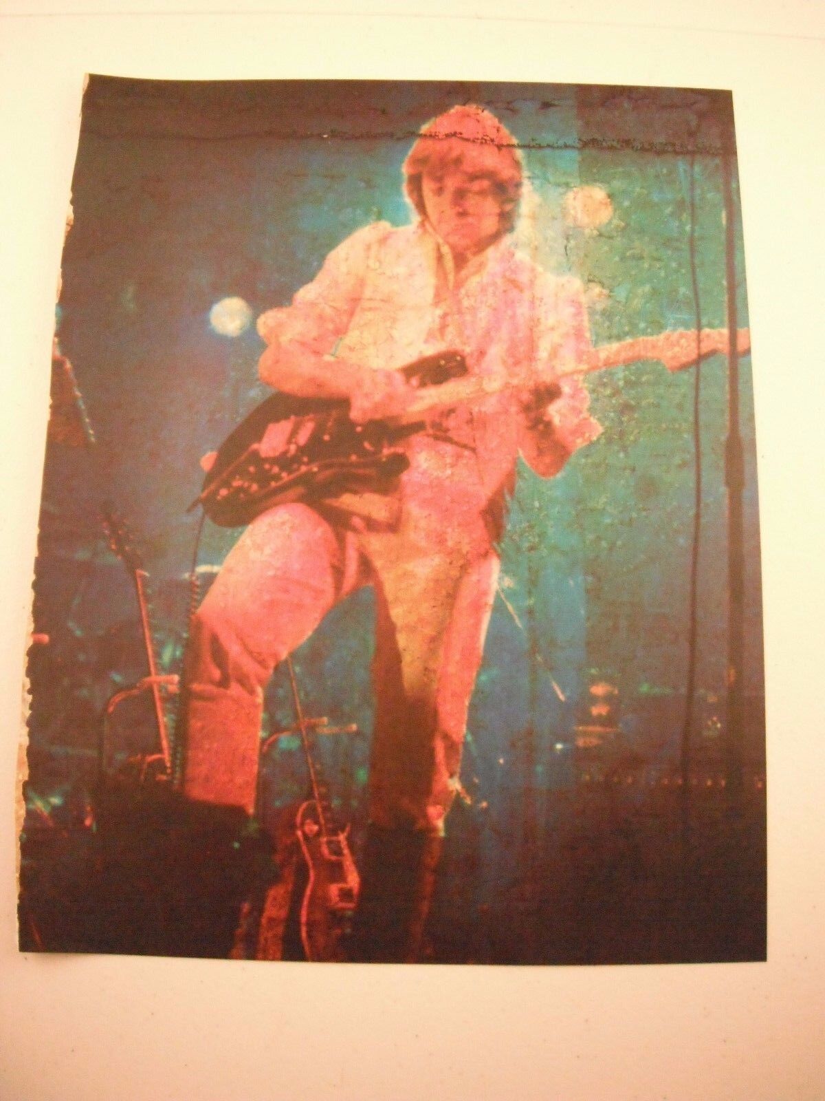 Steve Hackett Genesis Guitarist 12x9 Color Coffee Table Book Photo Poster painting Page