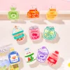 20PCS Cute Cartoon Soft Drinks Acrylic Exam Books Paper Clips Back to School Creative Stationery
