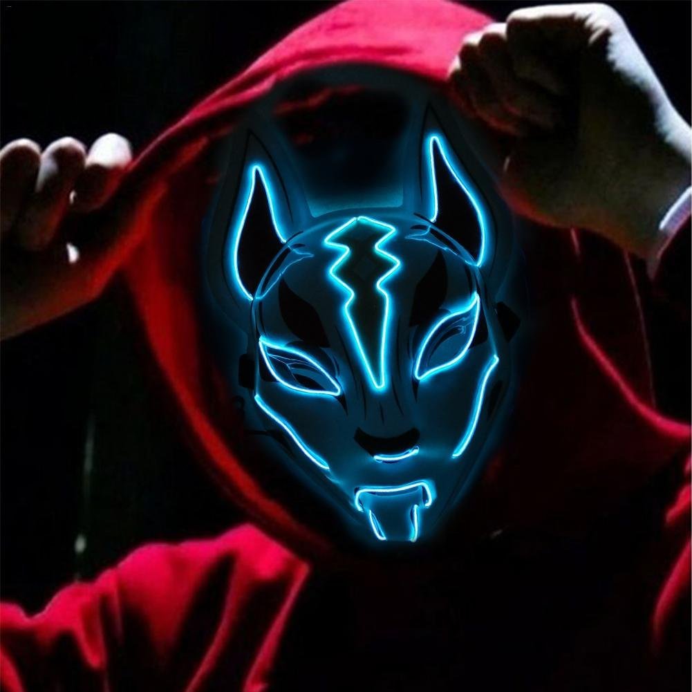 Halloween party LED glowing fox mask
