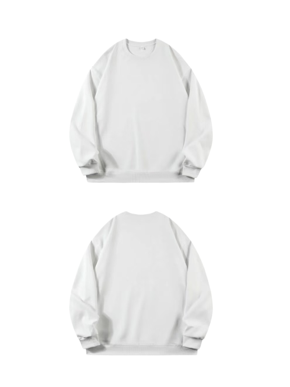 2026 American-style Autumn/Winter Solid Color Casual Everyday Couples Crewneck Pullover Long Sleeve Sweatshirt