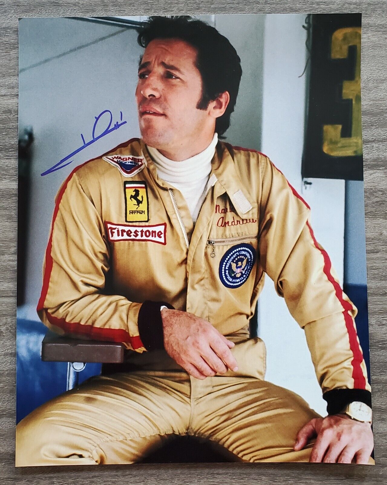 Mario Andretti Signed 11x14 Photo Poster painting STP Ferrari Racing Indy 500 Nascar LEGEND RAD