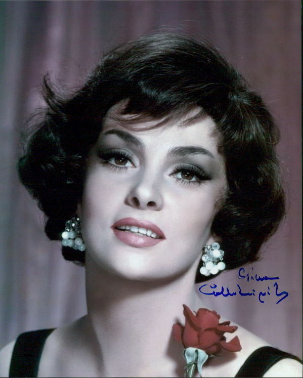 Gina Lollobrigida signed 8x10 Photo Poster painting COA