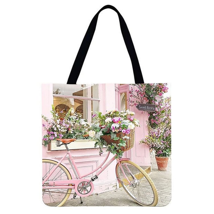 Bicycle - Linen Tote Bag