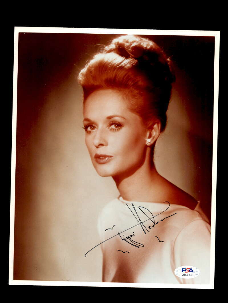 Tippi Hedren PSA DNA Coa Signed 8x10 Photo Poster painting Certified Autograph