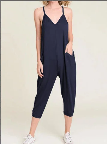 Sexy Sling Pocket Jumpsuits
