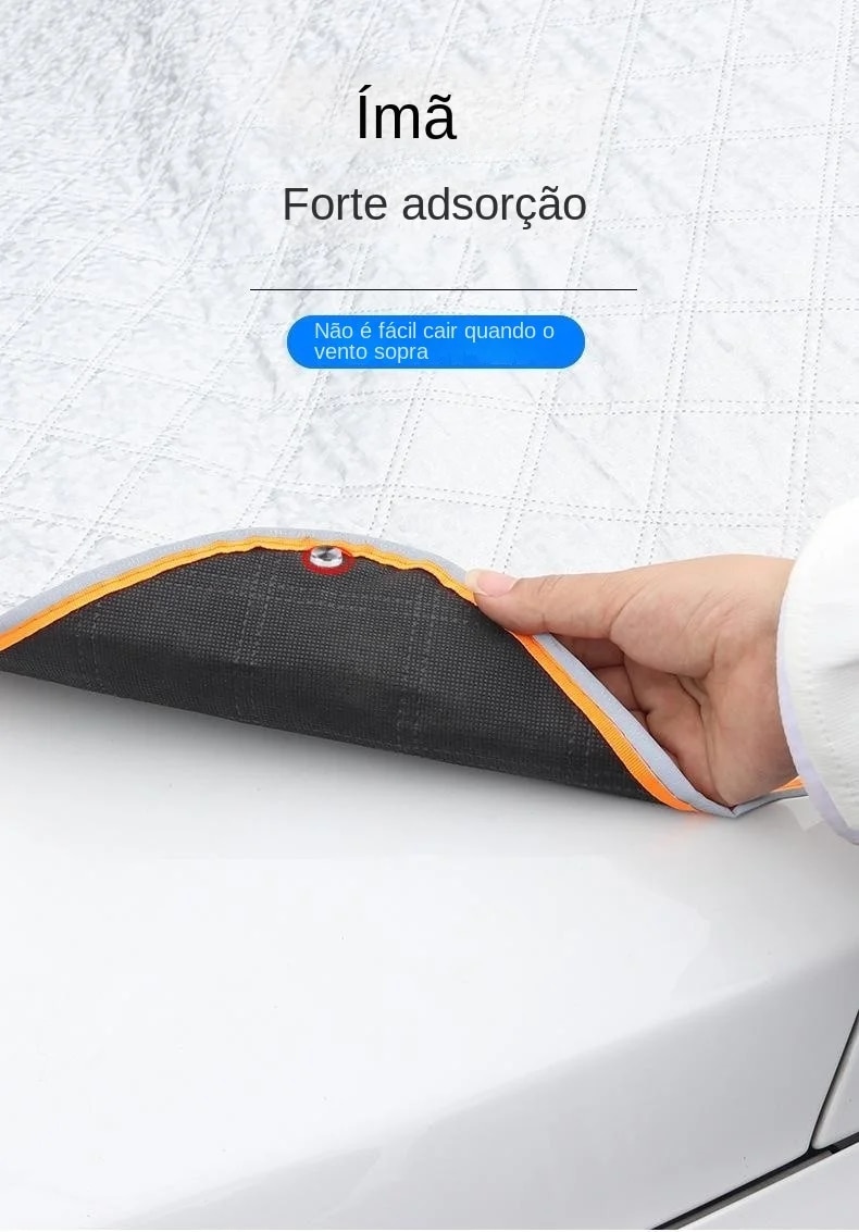 Tegooe Magnetic Car Windshield Cover for Snow Sun Protection 225x110cm - All-Weather Waterproof Protector