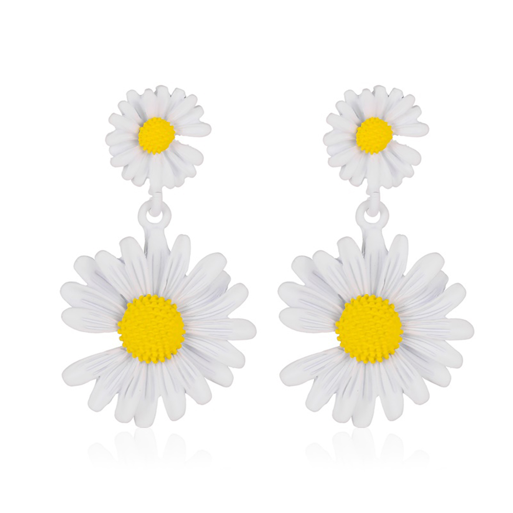 

Daisy Flower Korean Sweet Women Holiday Stud Earrings Jewelry Gift (White, 501 Original