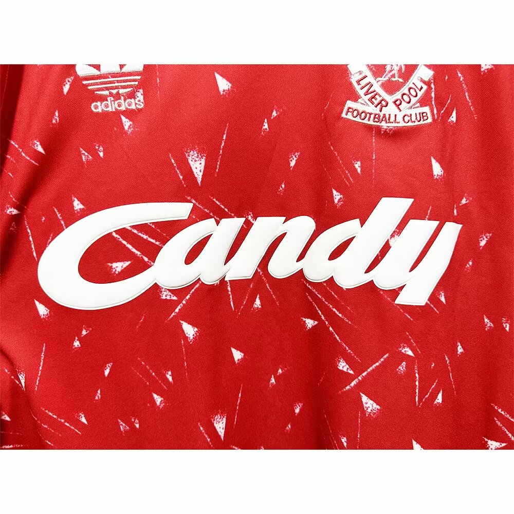 Retro 89/91 Liverpool Home with patch Football Shirt Thai Quality