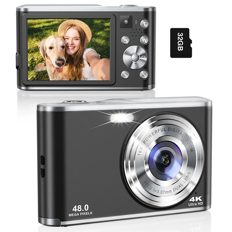 Melcam 4K Digital Camera-black