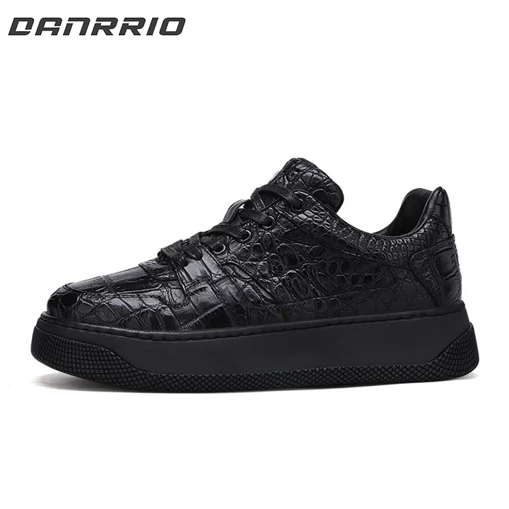 DANRRIO Luxury Crocodile Alligator Casual Skate Shoes | Platform Elevating Sneakers DANRRIO.COM DANRRIO